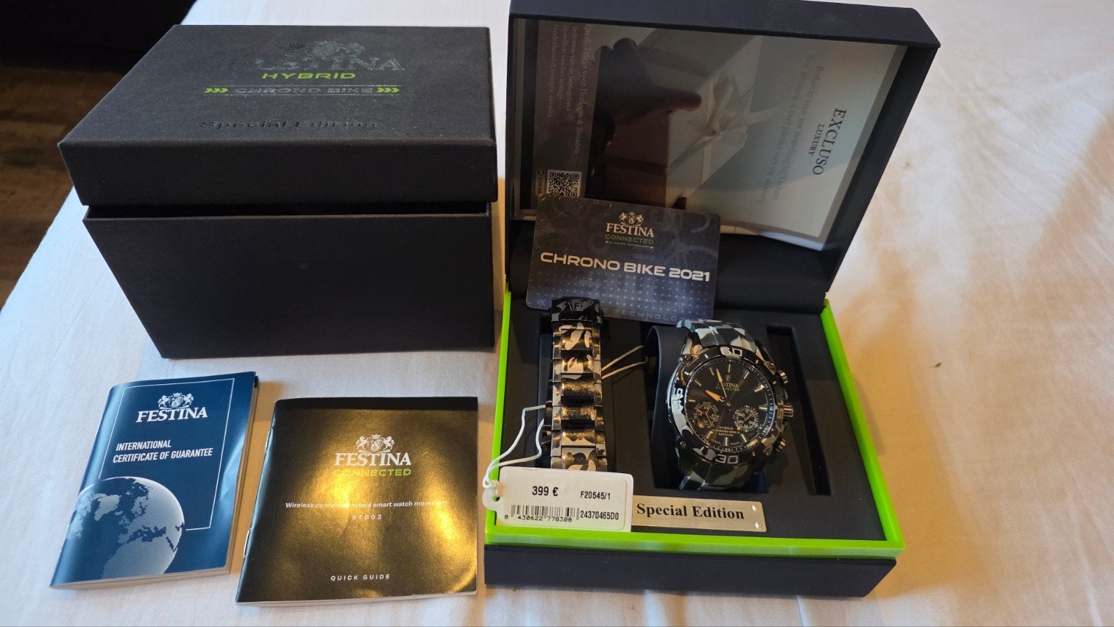 Vélo chrono connecté Festina édition spéciale 2021, Enlèvement