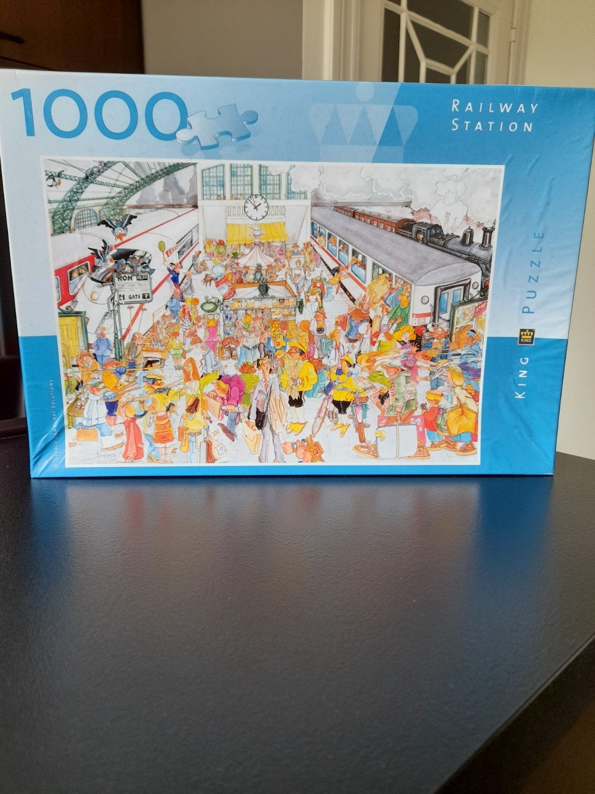 Puzzel King 1000 stuks: railway station, Hobby en Vrije tijd, Ophalen of Verzenden