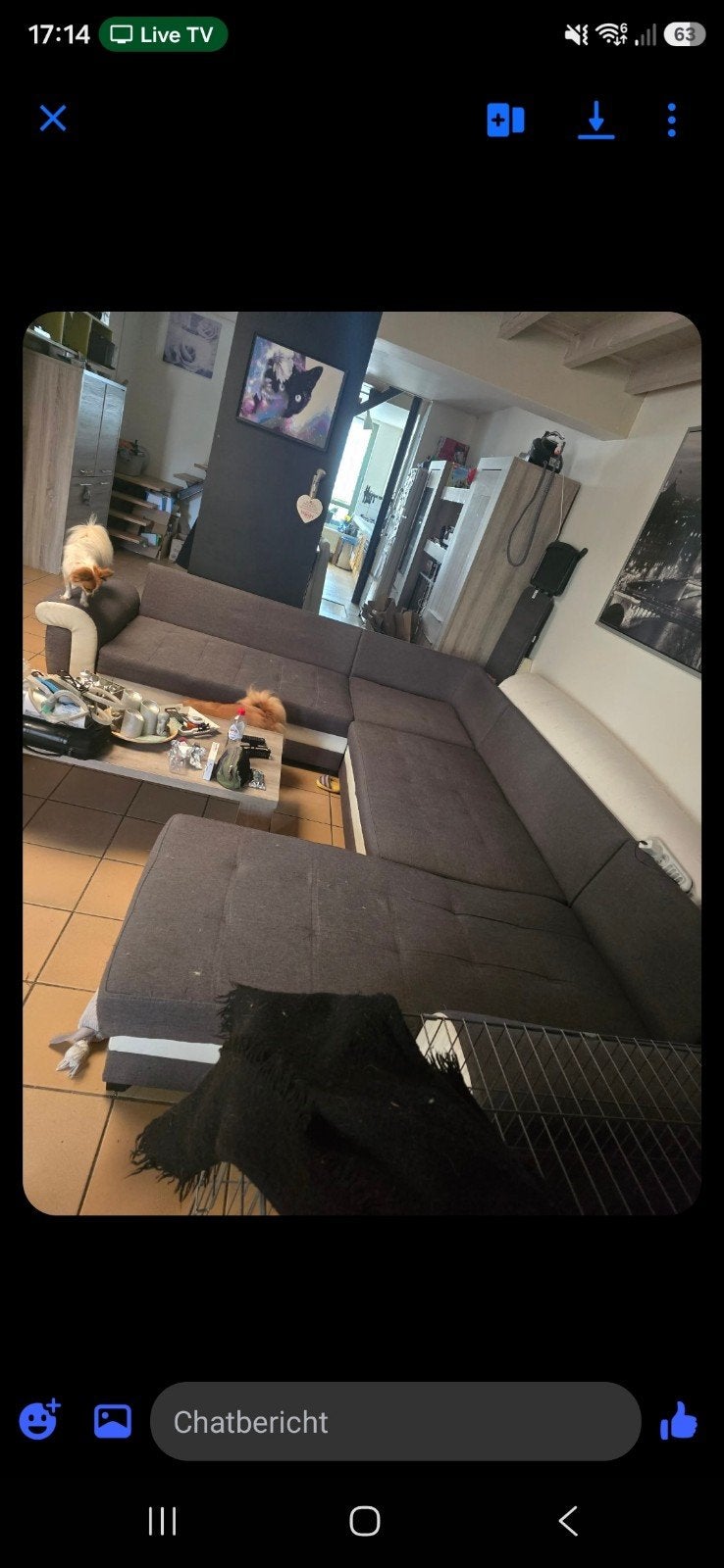 hoeksalon met slaapfunctie en opbergruimte, Ophalen, Gebruikt