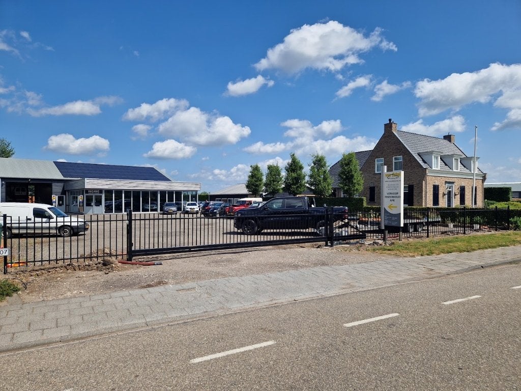 Spijlen schuifpoort 7x1,2 incl fundatie,motor en montage, Tuin en Terras, Ophalen, 100 tot 150 cm, Schuifpoort, Zo goed als nieuw