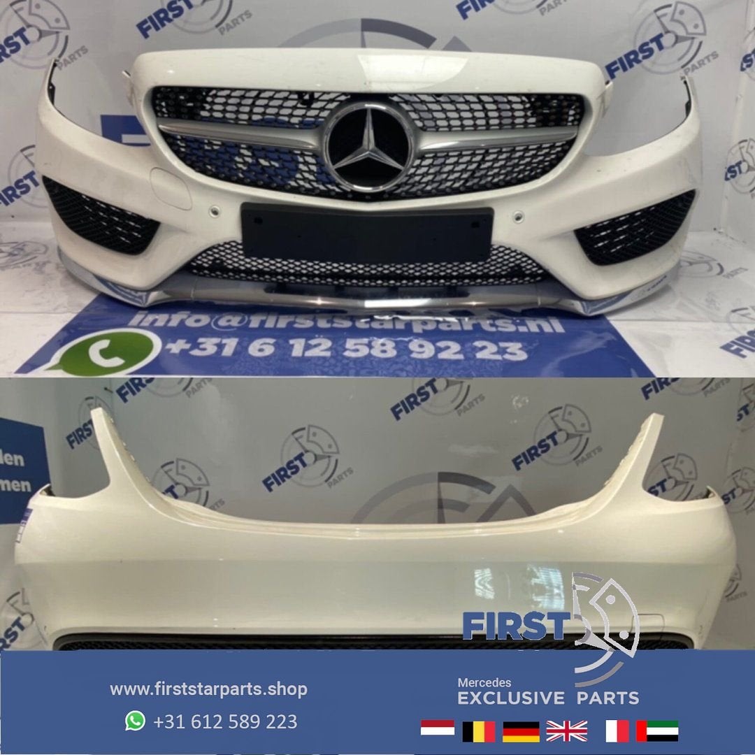 W205 SEDAN AMG BODY KIT WIT C KLASSE VOOR + ACHTER BUMPER or, Utilisé, Avant, -, -
