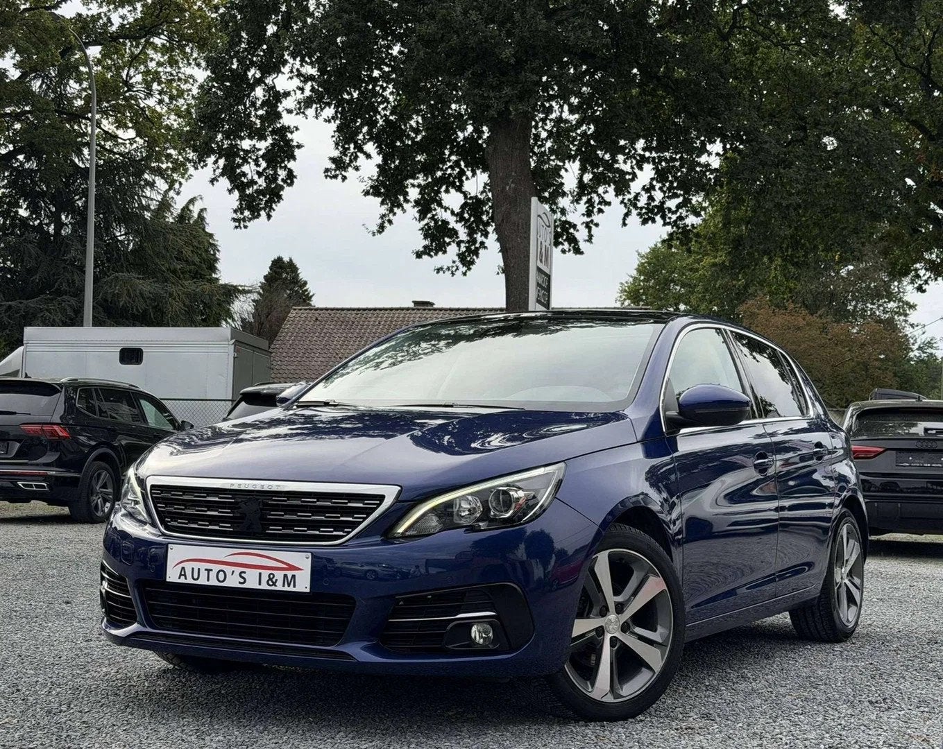 Peugeot 308 1.2i Benzine GT line 2018 Massage Pano Leder Gar, Auto's, Gebruikt, 1199 cc, Blauw, Leder