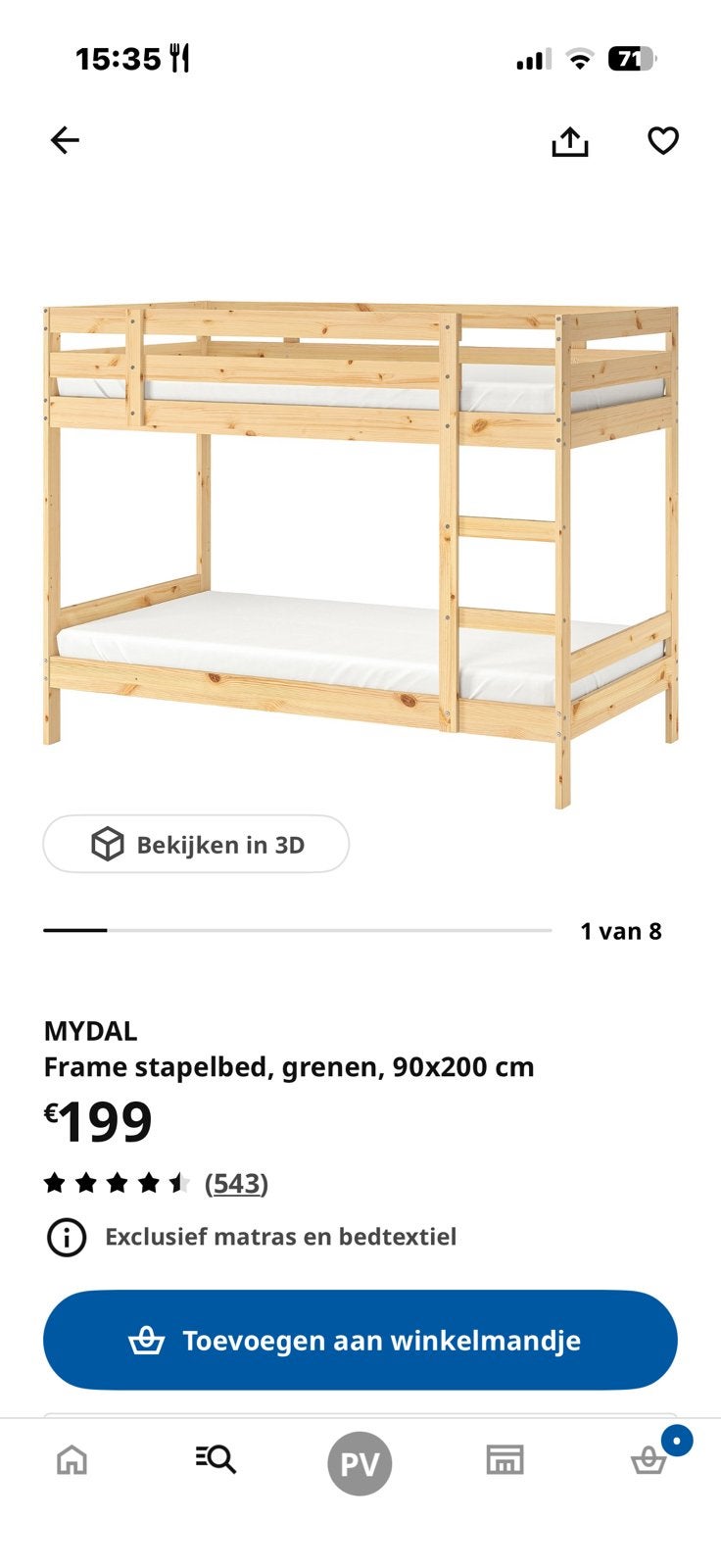 Stapelbed, Ophalen, Gebruikt, Stapelbed