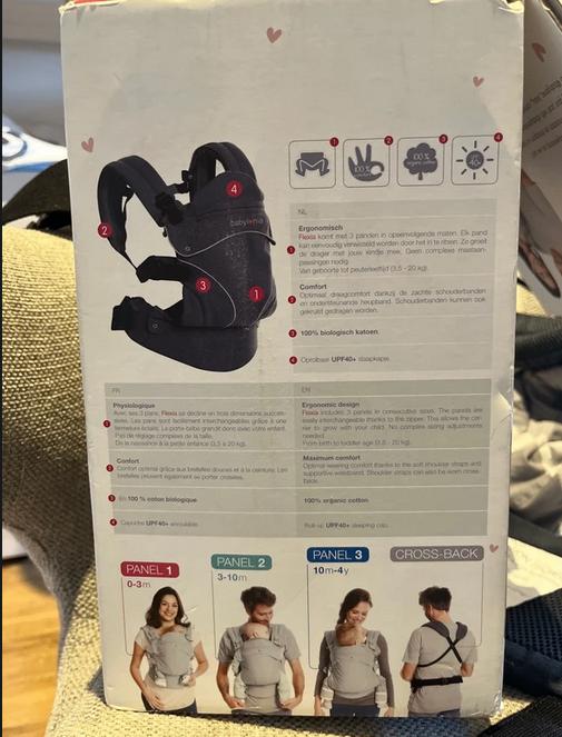 Babylonia carriers, Kinderen en Baby's, Babydragers en Draagdoeken, Zo goed als nieuw, Buik, Rug of Zij, Draagzak, Ophalen