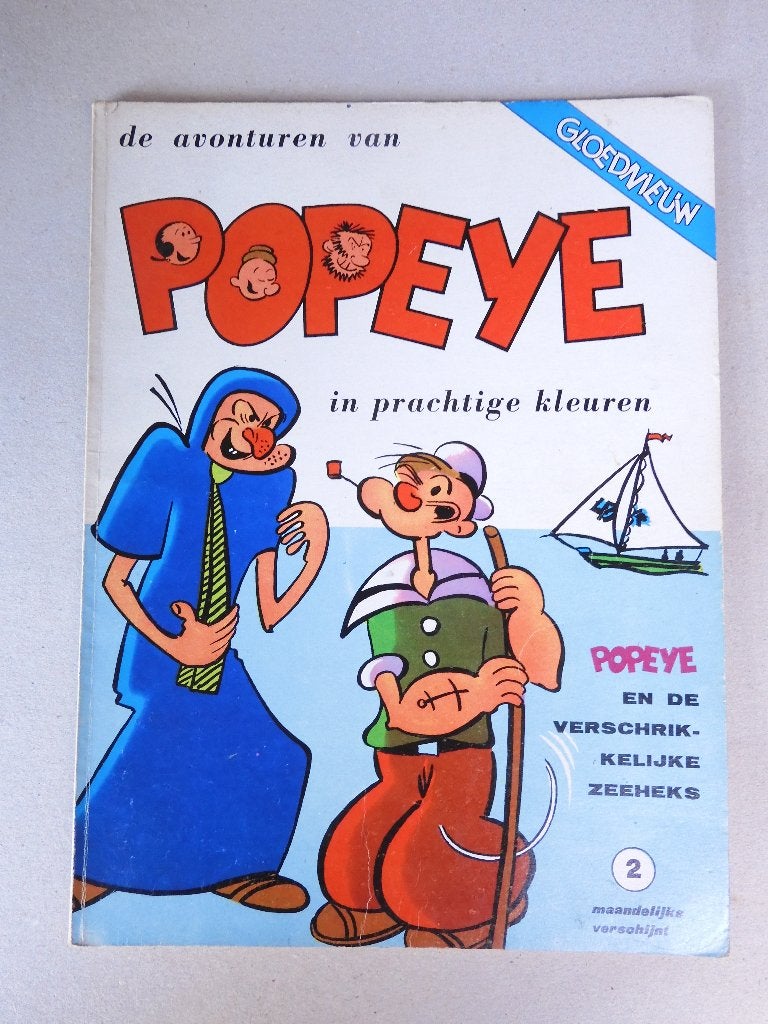 Popeye 2 en de verschrikkelijke zeeheks - 1967, Boeken, Eén stripboek, Ophalen of Verzenden, Zo goed als nieuw, Bud Sagendorf