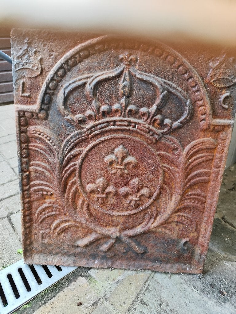 Haardplaat, Maison & Meubles, Cheminées, Enlèvement, Utilisé, Cheminée au bois