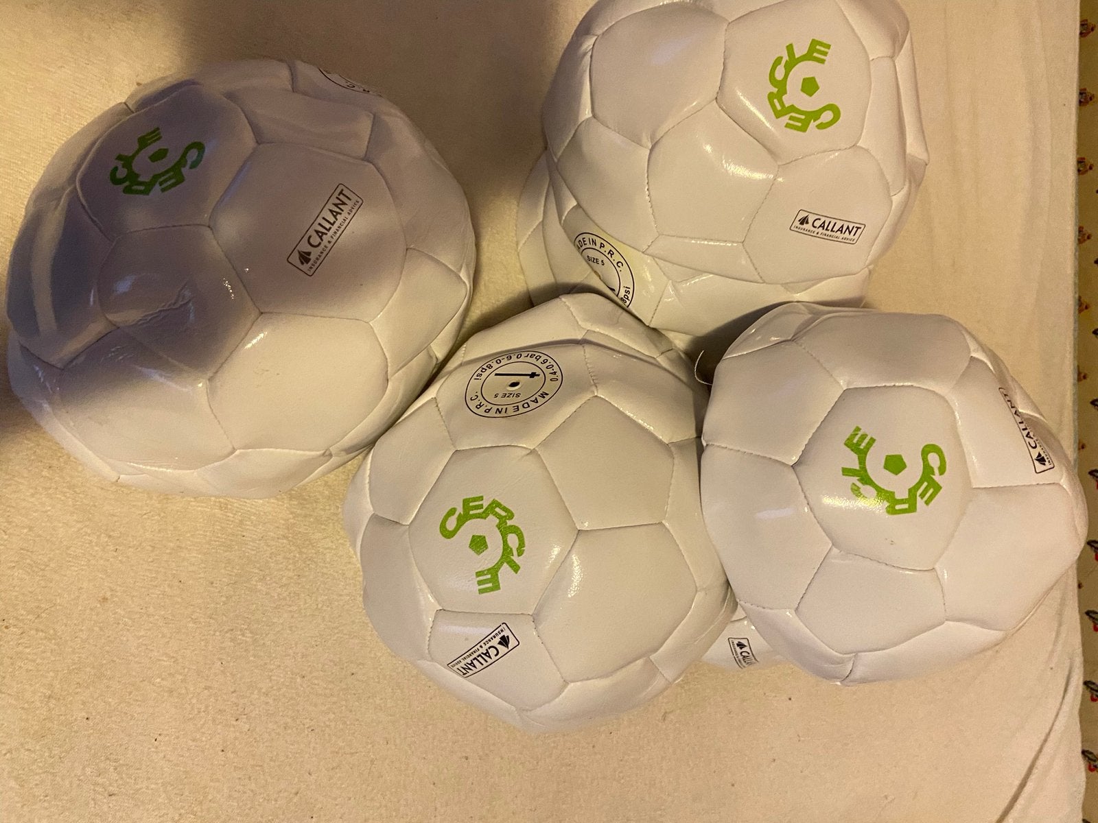 Voetbalballen cercle Brugge., Sport en Fitness, Ophalen of Verzenden