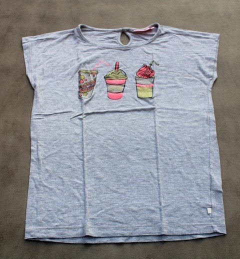 Grijs girlieshirt van Someone - maat 164, Meisje, Ophalen of Verzenden, Zo goed als nieuw, Someone