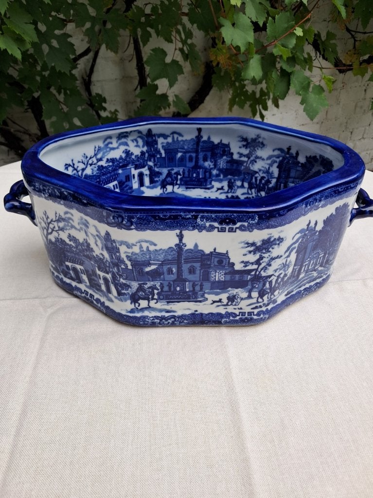 Victoria Ware Ironstone aardewerk achthoekige plantenbak, Antiek en Kunst, Ophalen of Verzenden