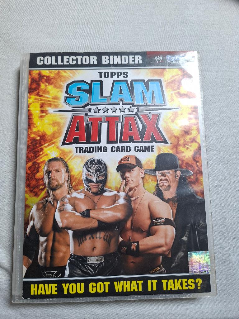 Classeur catch slam attax avec carte, Collections, Enlèvement ou Envoi, Comme neuf, Carte(s) à jouer