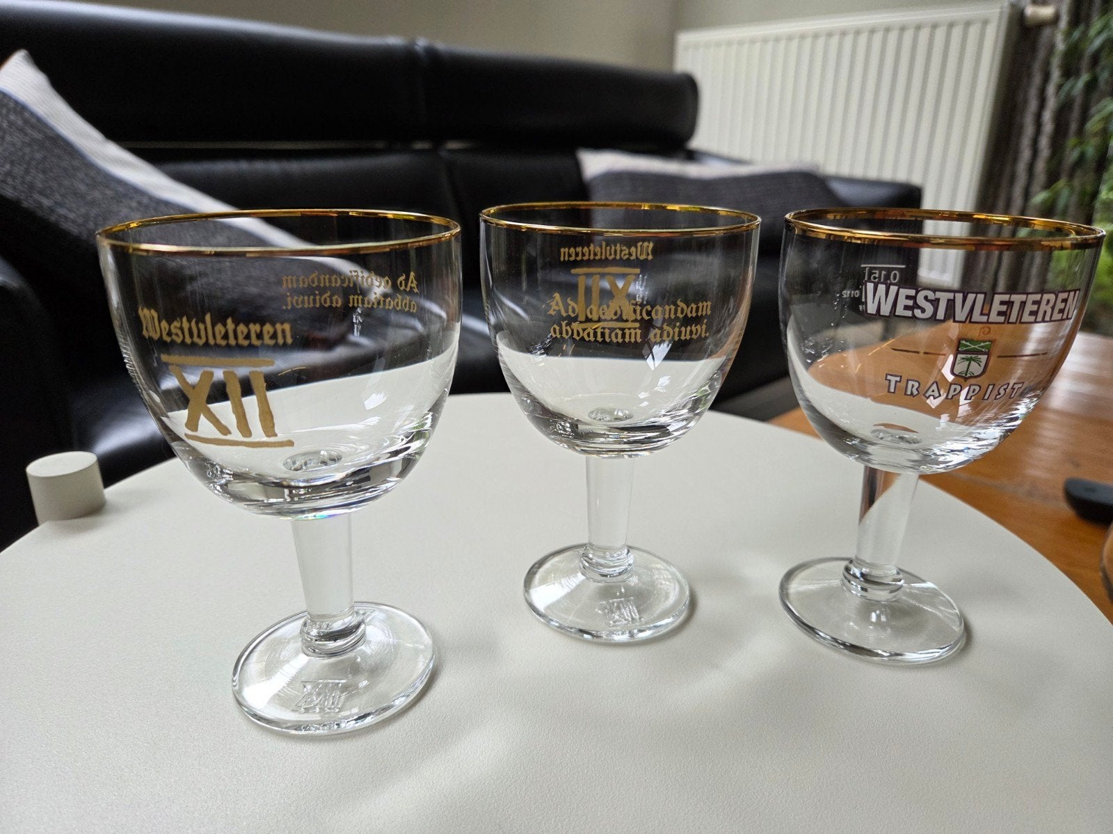 Westvleteren glazen 15 cl, Enlèvement, Comme neuf