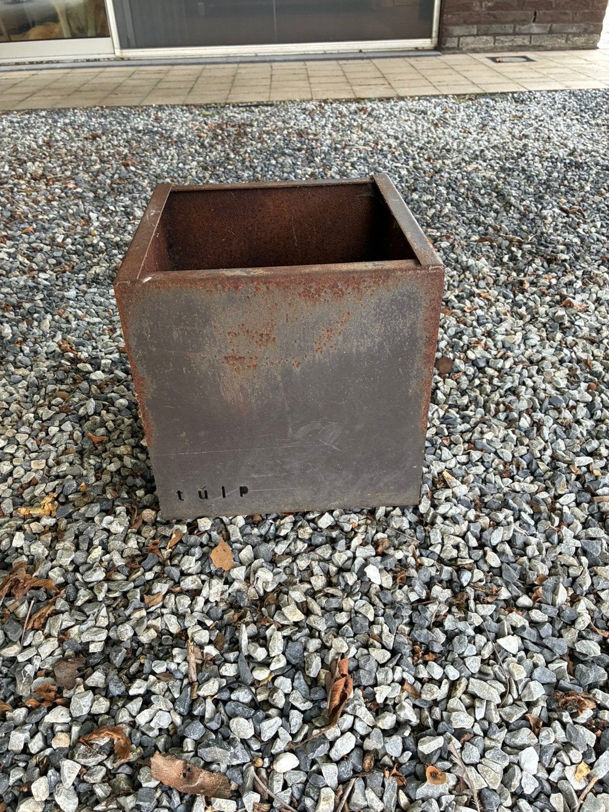 corbeille à feu en acier corte (idéal pour nuits d'automne), Enlèvement, Utilisé, Foyer