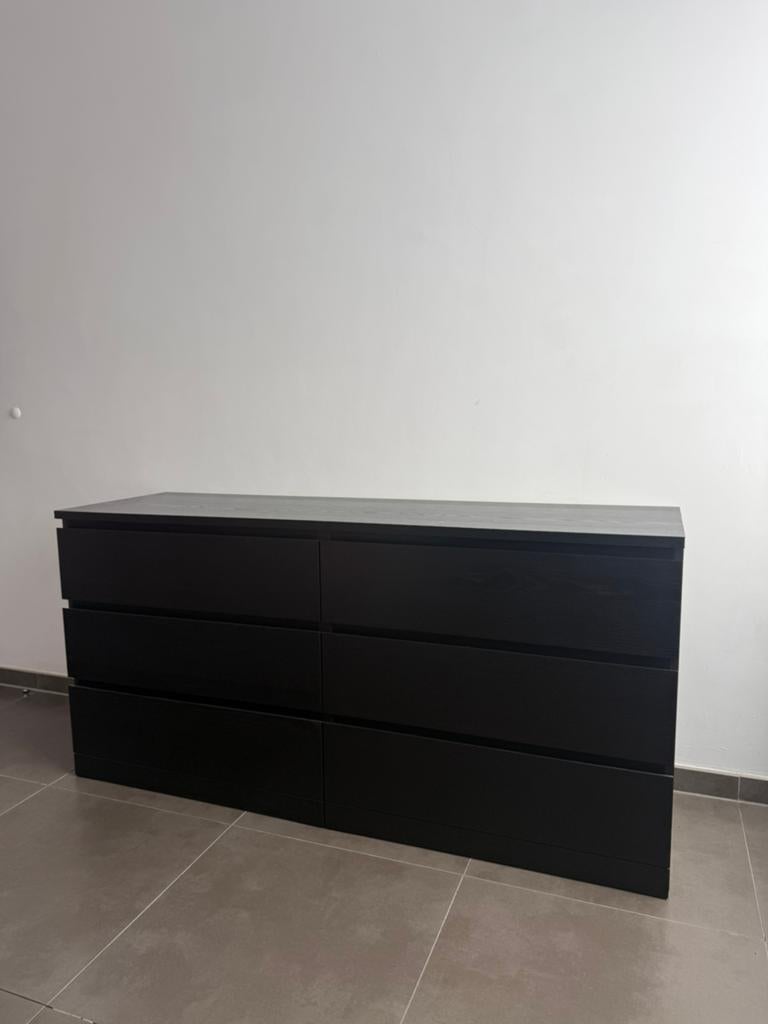 2x IKEA ladekast zwart, Ophalen, Zo goed als nieuw