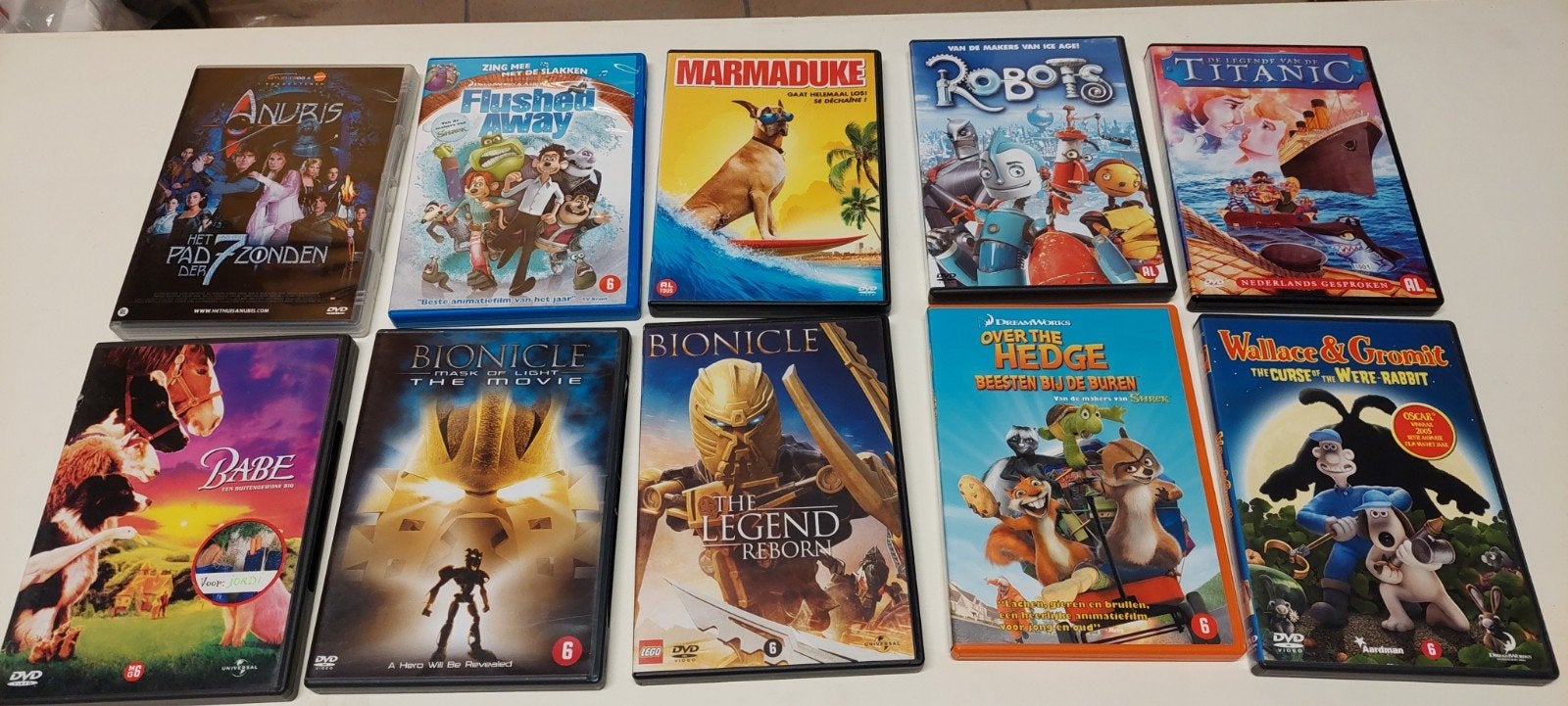DVD'S animatiefilms - 29 stuks, Cd's en Dvd's, Ophalen of Verzenden