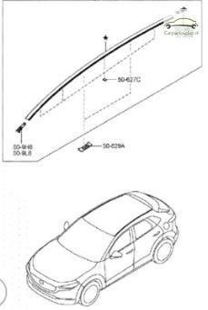 Langsdrager links origineel DFR5509L0 Mazda CX 30, Neuf, -, -, -