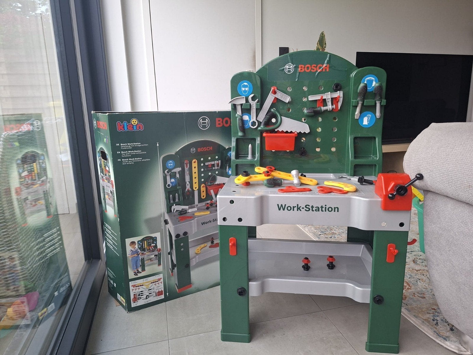 Bosch werkbank, Kinderen en Baby's, Speelgoed | Overig, Ophalen, Gebruikt, Jongen of Meisje