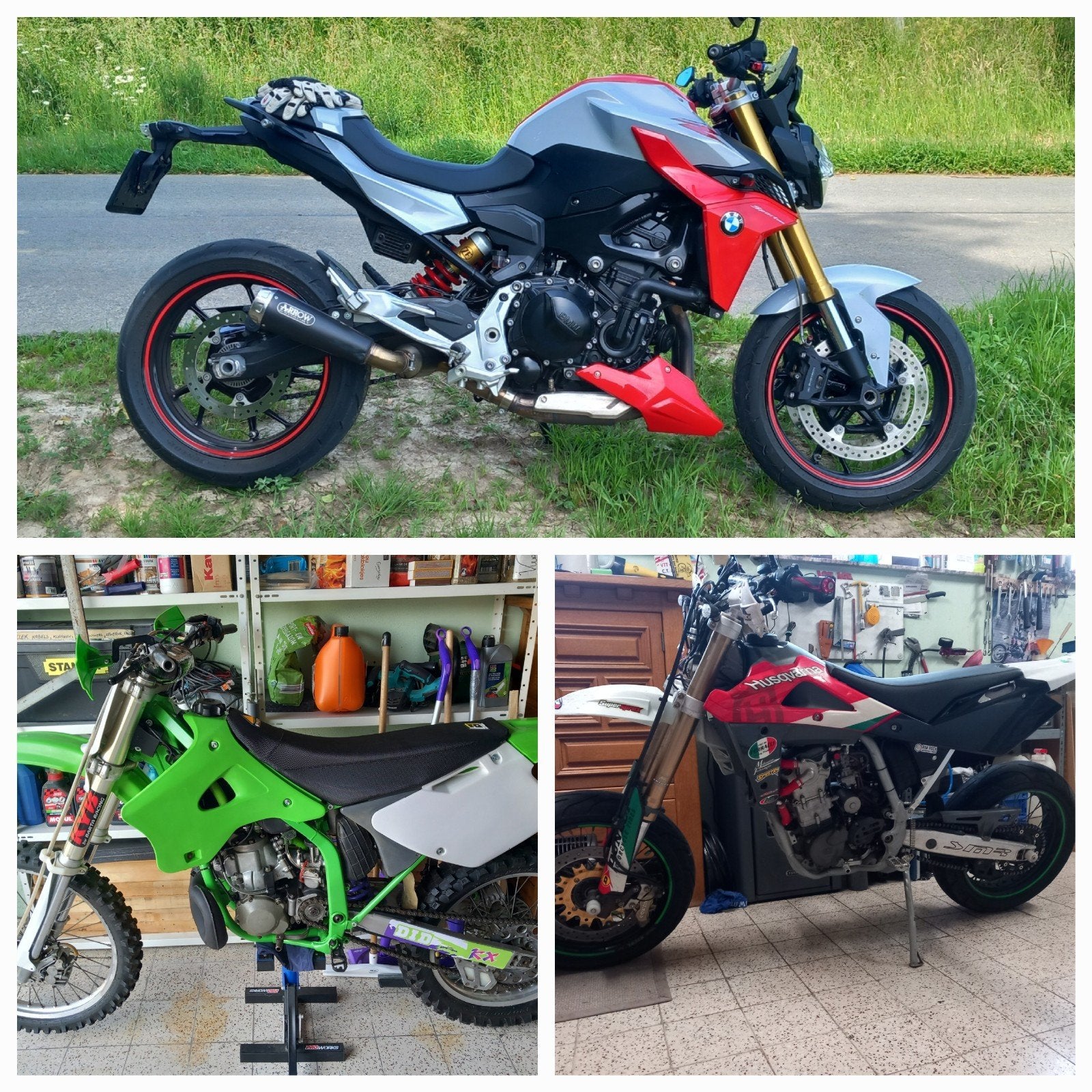 Bmw f900r , husqvarna 510cc , kx 250, Particulier, Enduro
