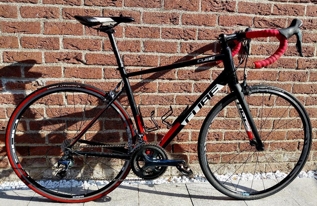 Alu racefiets met Shimano 10v, Fietsen en Brommers, Ophalen, 28 inch, Gebruikt, Velgrem