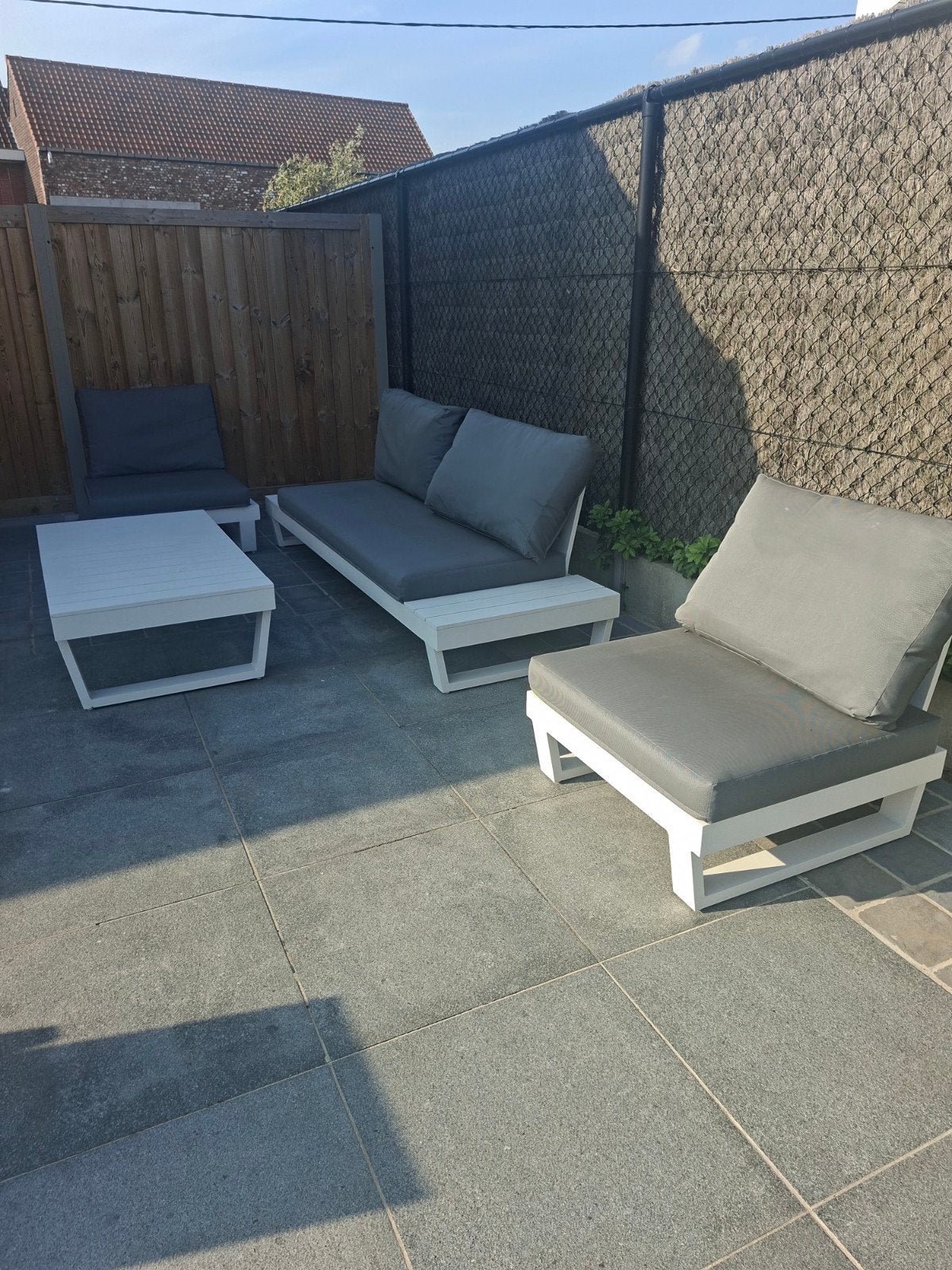 Tuintafel plus loungeset, Ophalen, Loungeset