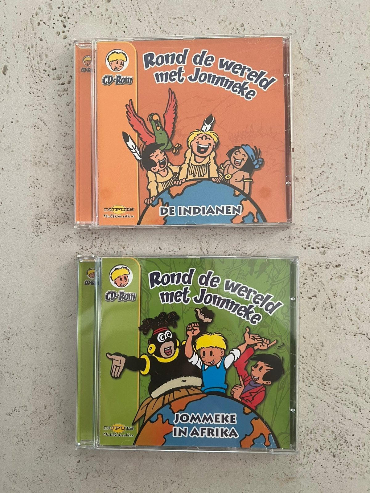 Cd-roms van Jommeke met spelletjes, wallpapers en prenten, Ophalen of Verzenden, Overige figuren, Nieuw, Boek of Spel