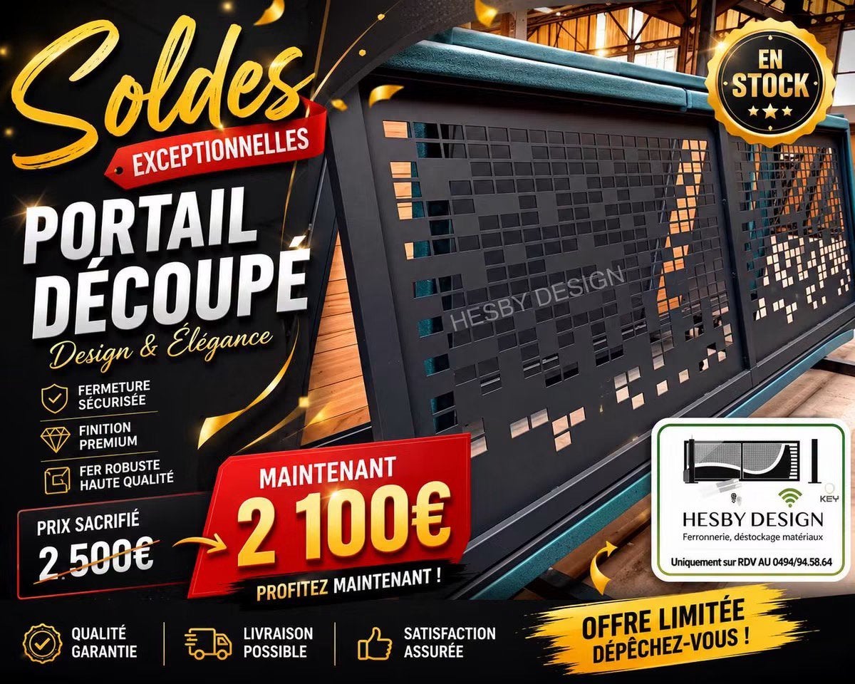 PORTAIL, Jardin & Terrasse, Clôtures de jardin, Enlèvement