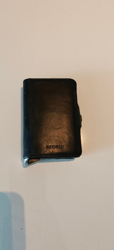 Secrid Twinwallet Vintage Black, dubbele pasjeshouder, Overige merken, Gebruikt, Zwart, Ophalen of Verzenden