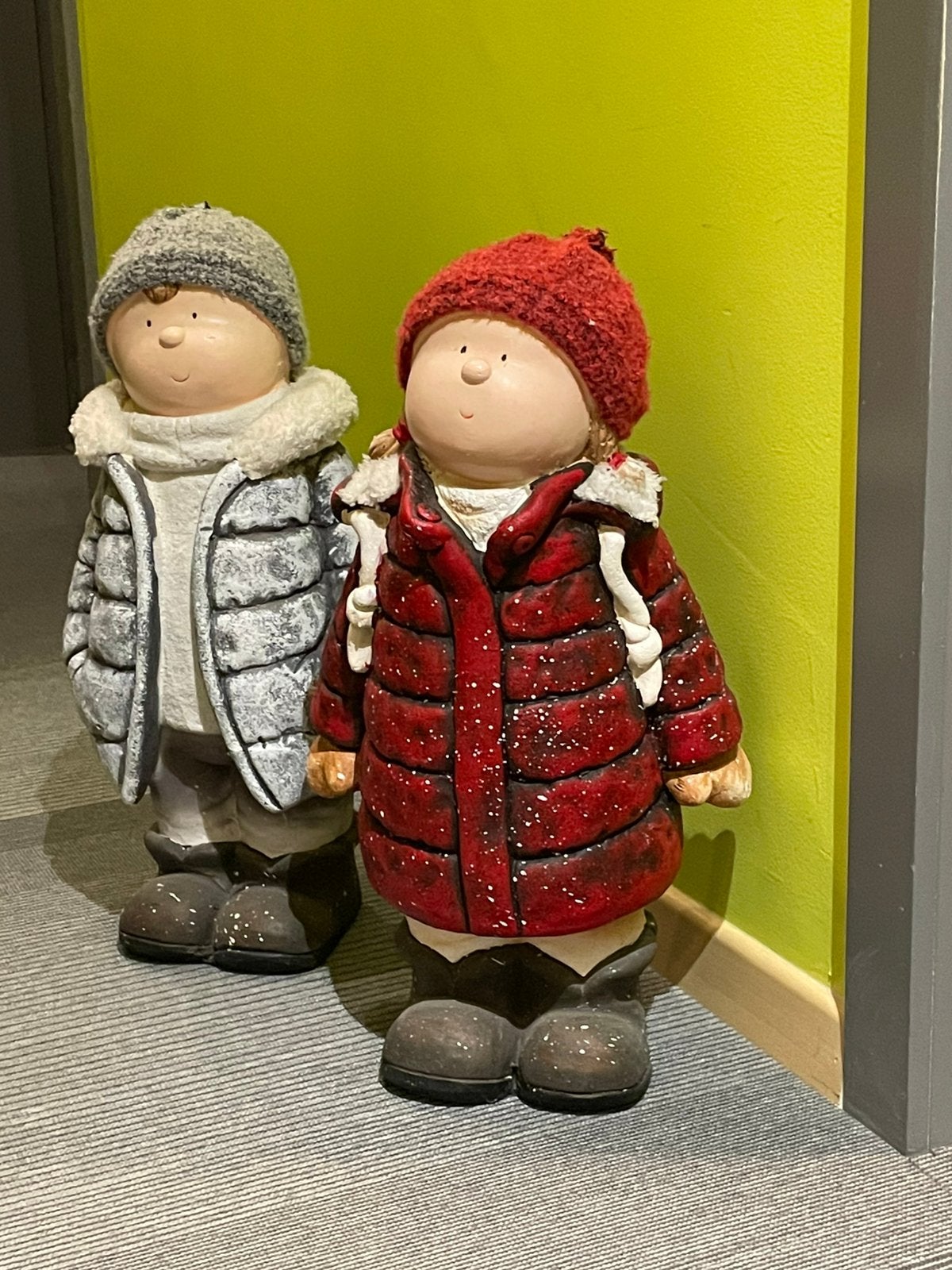 Janneke en Mieke rood en grijs decoratie hall, Maison & Meubles, Accessoires pour la Maison | Autre, Campagnard, Rouge, Comme neuf