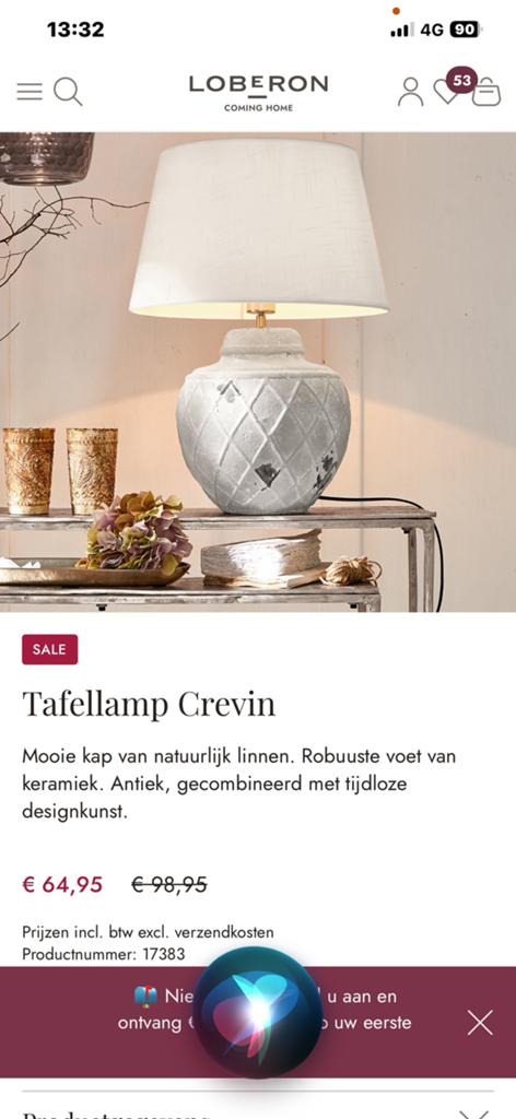 Tafellamp in betonlook, grijs., Huis en Inrichting, Lampen | Tafellampen, Ophalen, Zo goed als nieuw