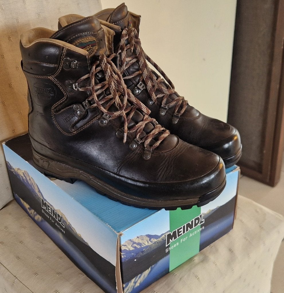 Chausure de marche👍MEINDL👍MFSystem GTX+VIBRAN👍t:46,5+44👍, Sports & Fitness, Alpinisme & Randonnée, Enlèvement ou Envoi, Comme neuf