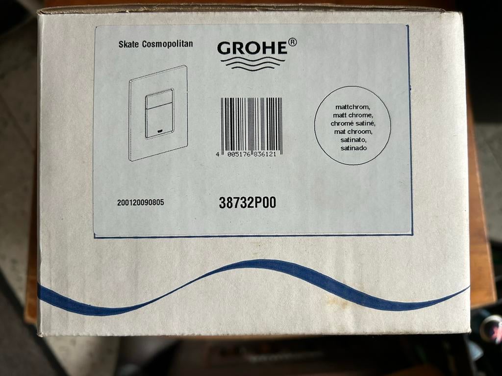 Grohe 38732P00 drukknop Toilet, Ophalen, Zo goed als nieuw, Chroom, Toilet