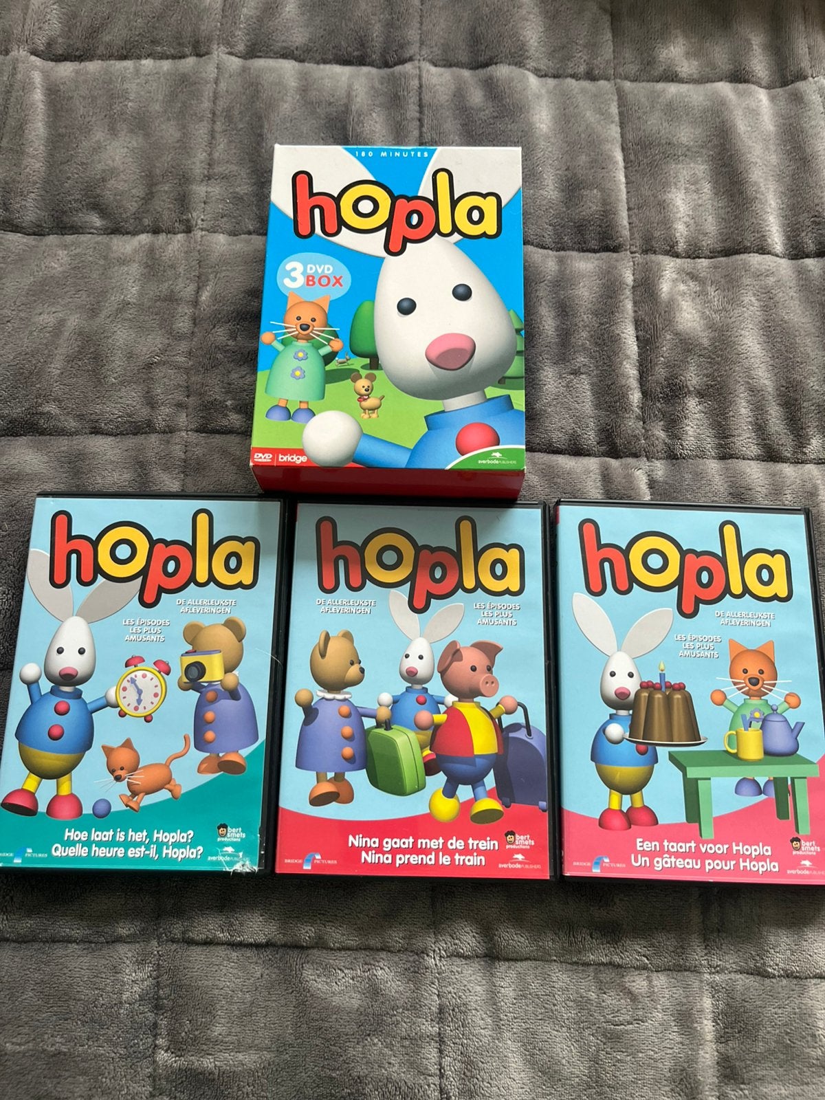 Dvd box Hopla met 3 dvd’s, Enlèvement, Comme neuf