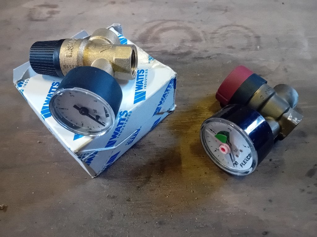 Drukmeter manometer CV, Ophalen, Zo goed als nieuw, Overige materialen, Overige typen