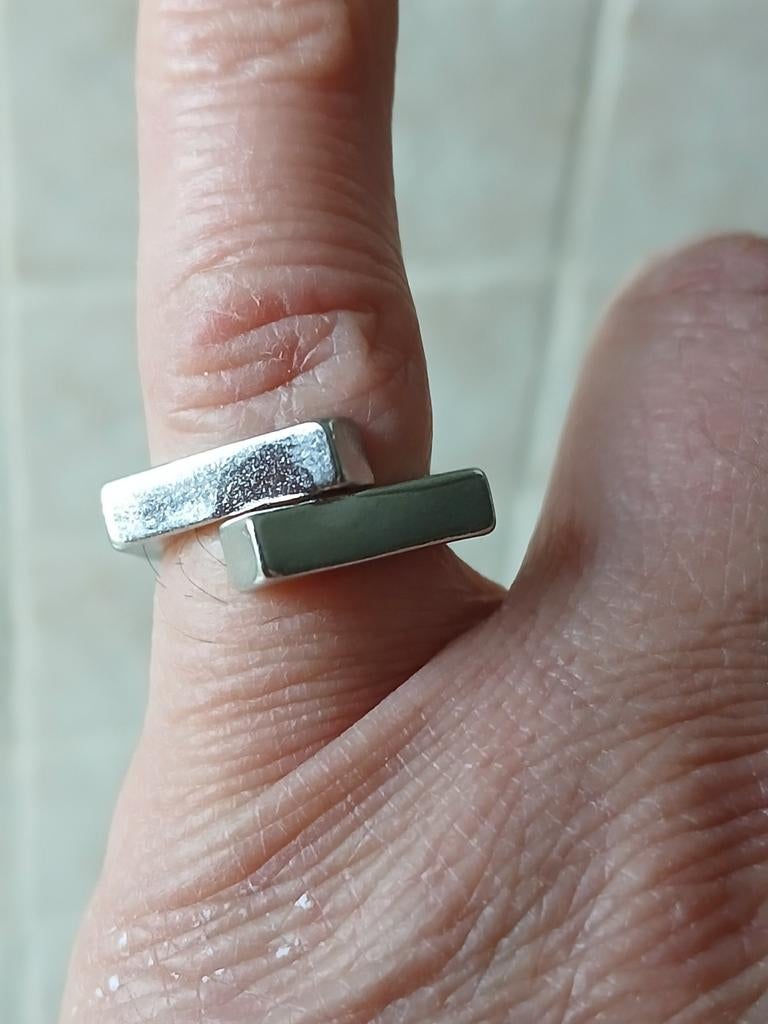 925 zilveren ring, Handtassen en Accessoires, Zilver, Zilver