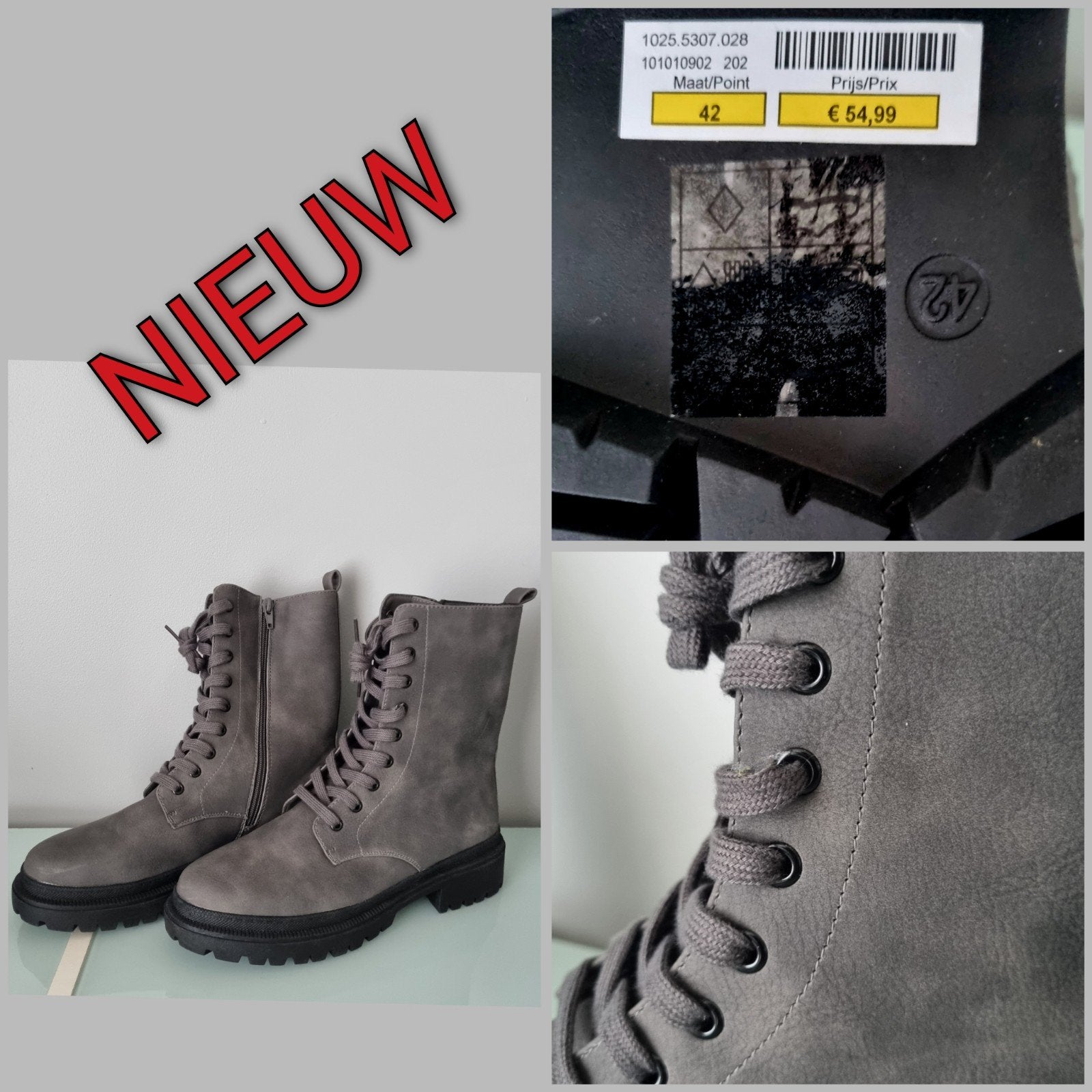 Botjes NIEUW grijs ‼️, Ophalen of Verzenden, Nieuw, Grijs