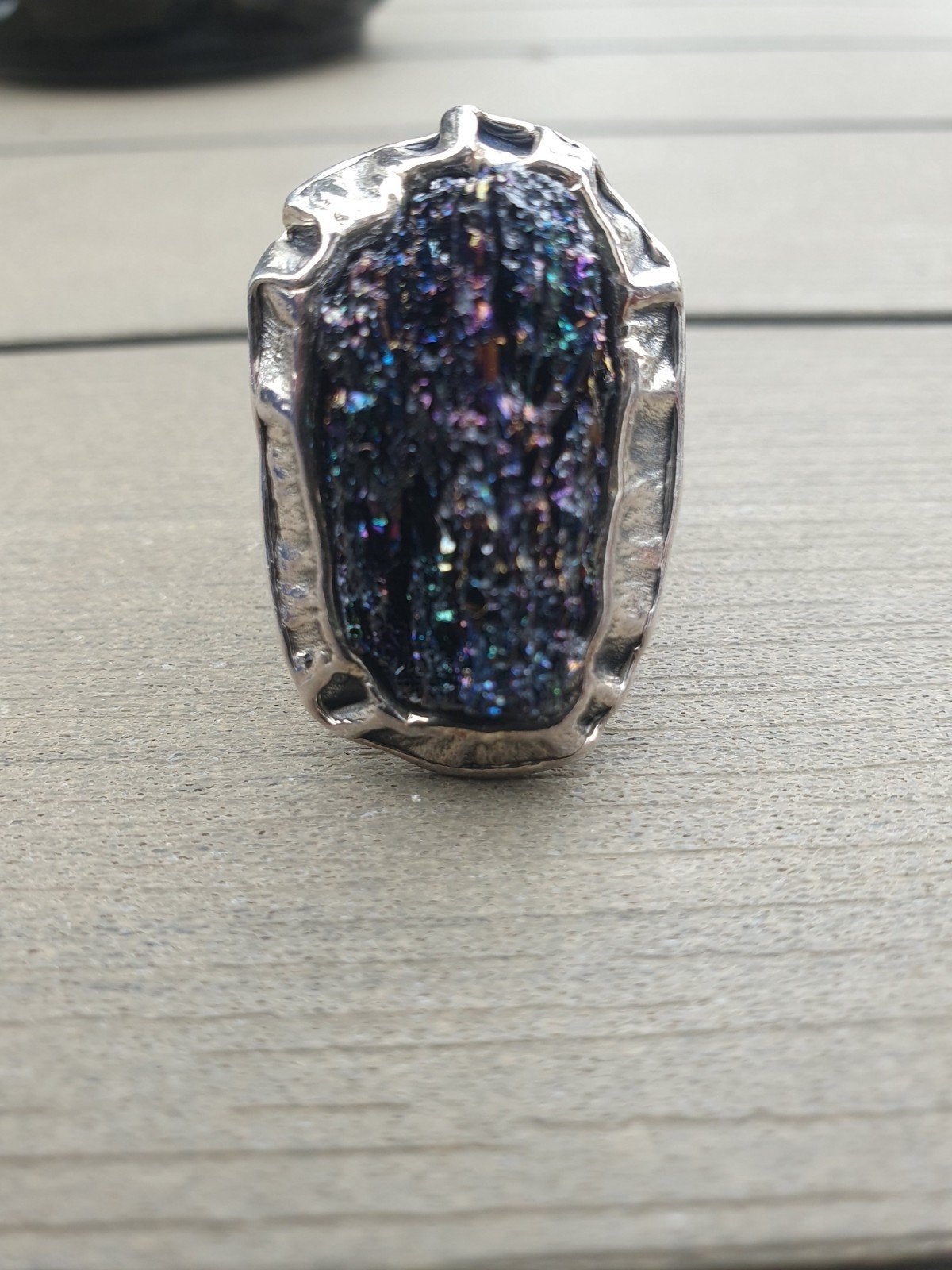 zilver ring, Handtassen en Accessoires, Bedels, Ophalen of Verzenden, Zilver