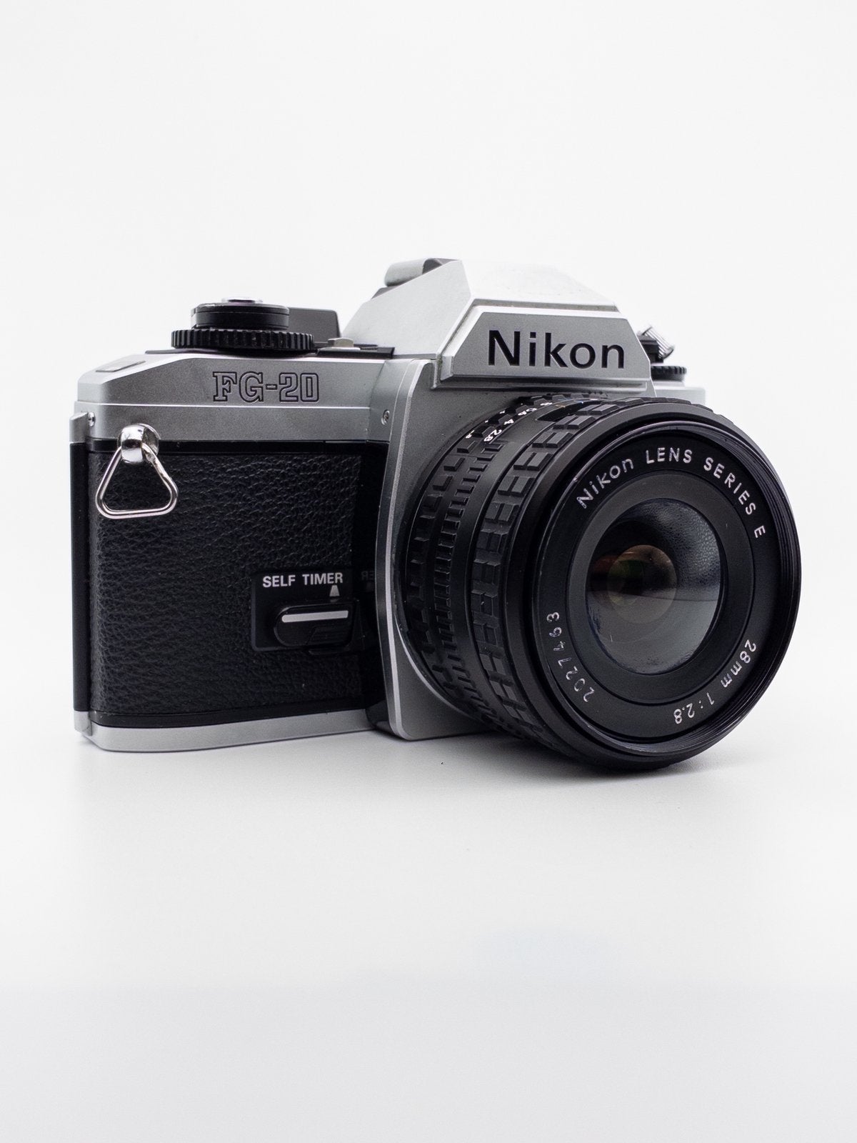 Nikon FG-20 + Nikon Series E 28mm f/2.8, Enlèvement ou Envoi, Utilisé, Reflex miroir, Nikon
