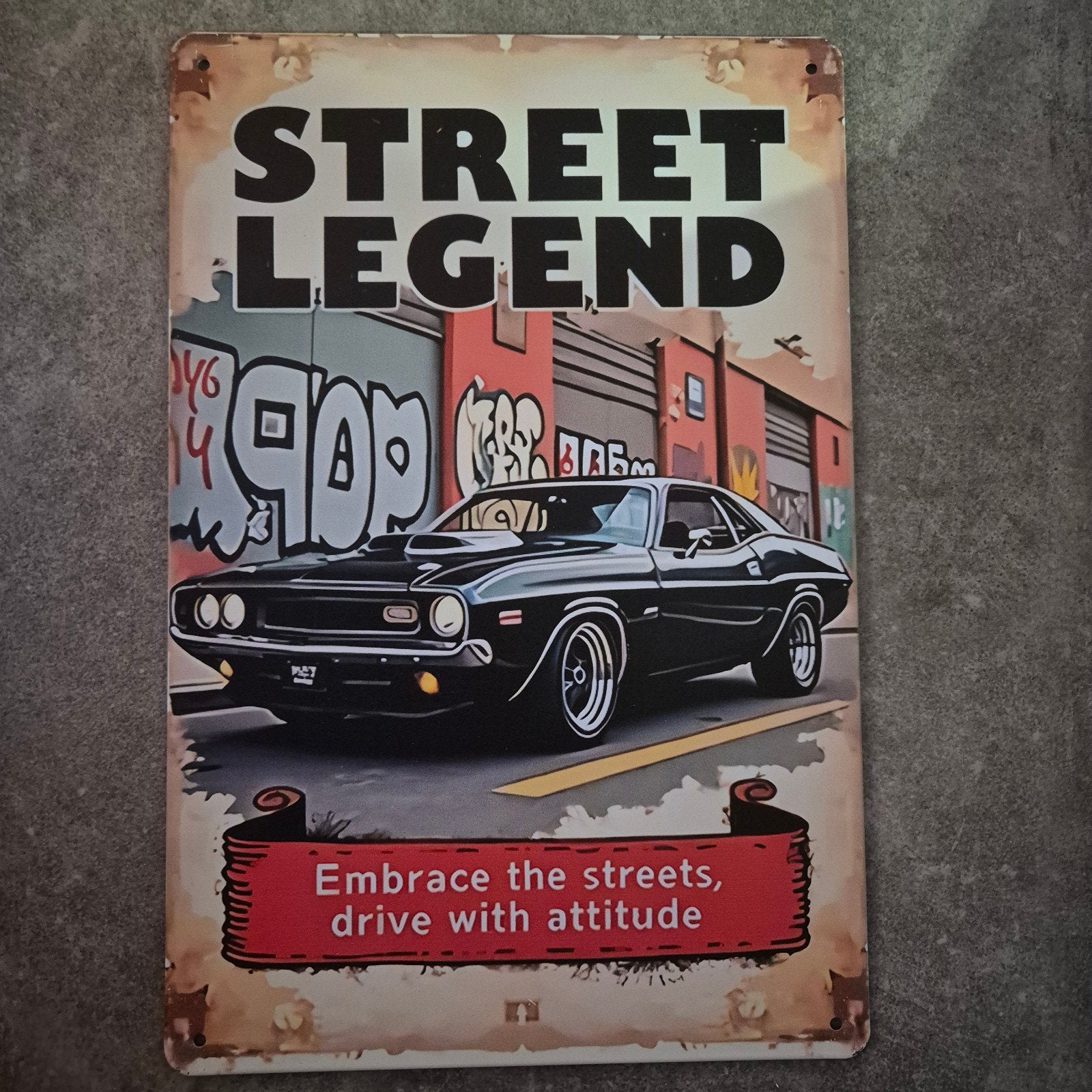 metalen bord Street Legend, Ophalen of Verzenden