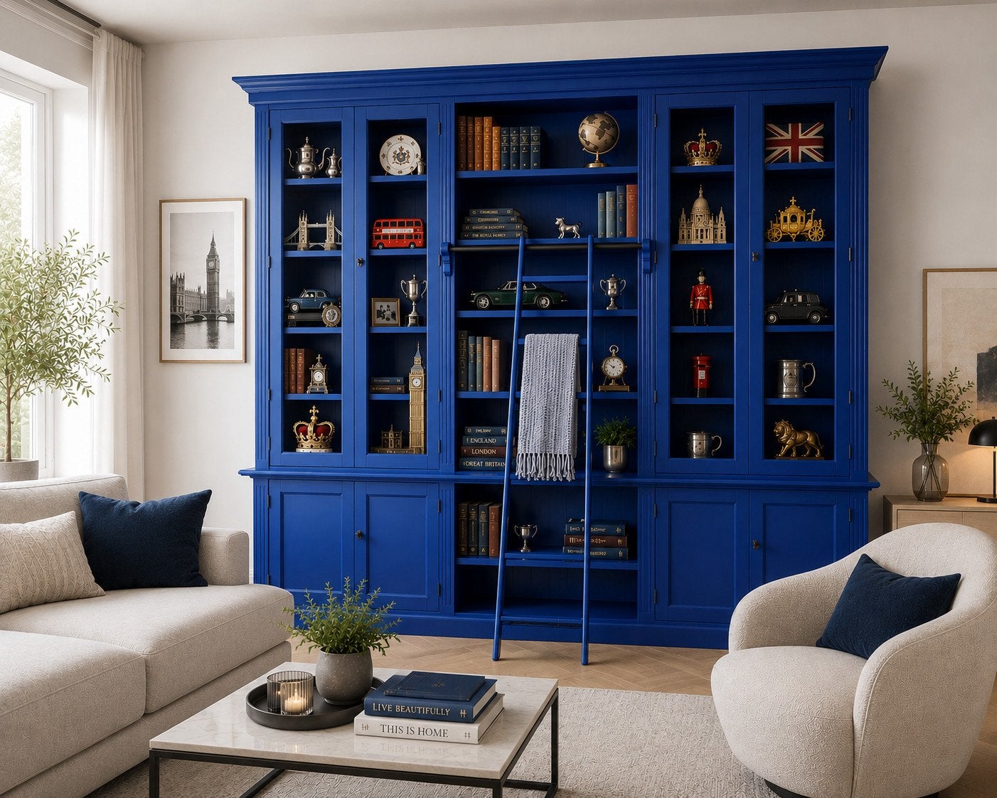 Klassieke Engelse Boekenkasten & Bibliotheekkast RAL-kleuren, Huis en Inrichting, Ophalen of Verzenden, Nieuw