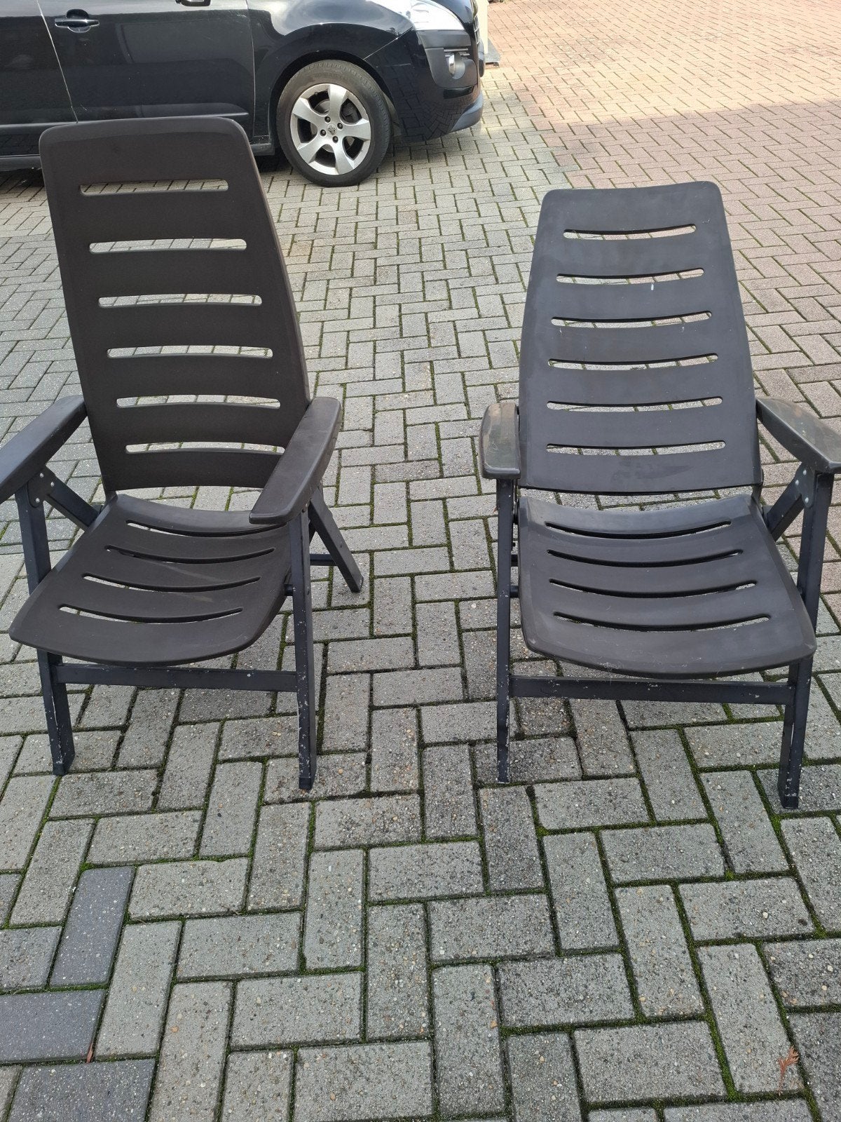 tuinstoelen., Tuin en Terras, Ophalen of Verzenden, Gebruikt, Metaal