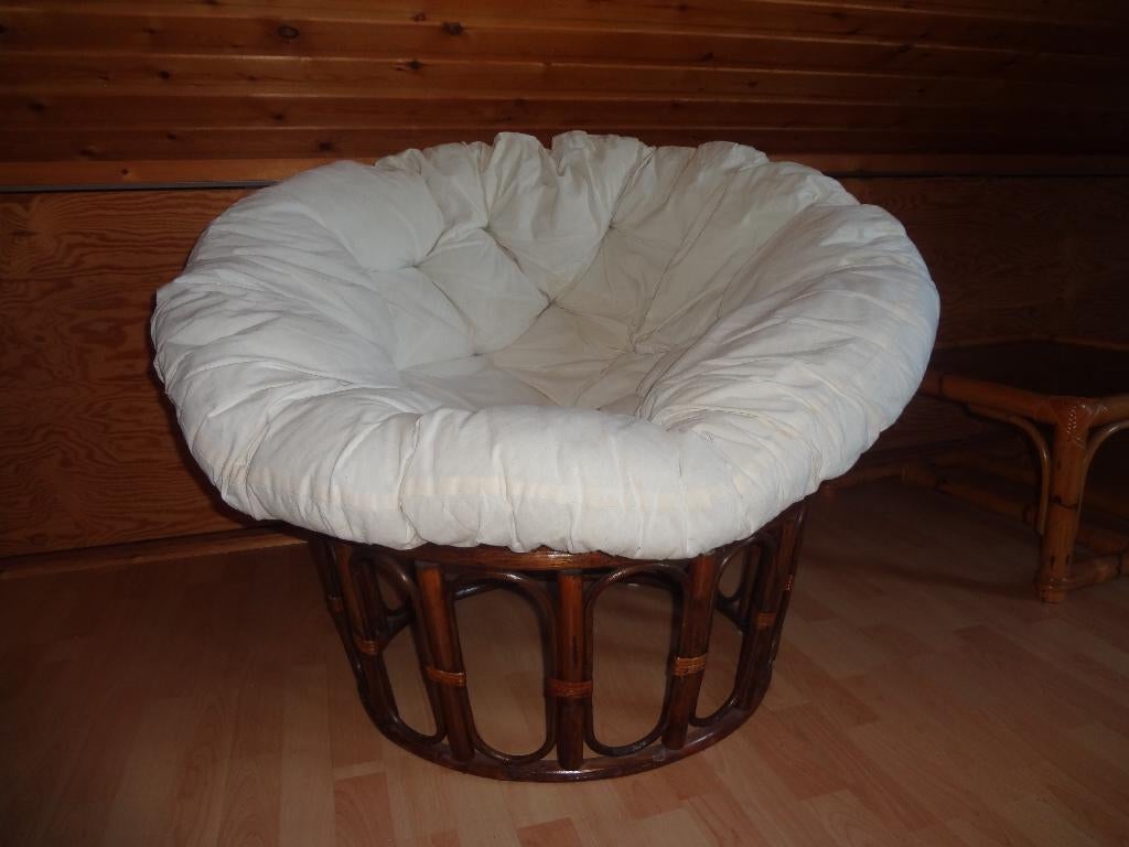 Fauteuil Papasan, Maison & Meubles, Fauteuils, Utilisé, Osier ou Rotin, Enlèvement