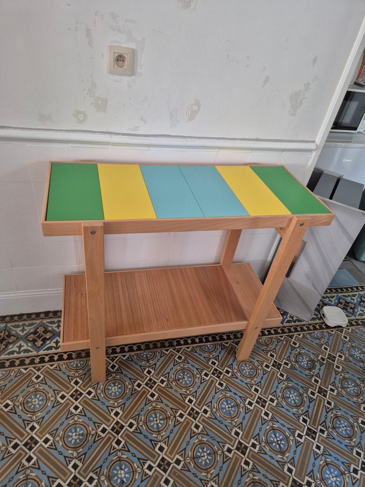 desserte- étagère coloré Ikea, Enlèvement, Comme neuf, Étagère, Démontable