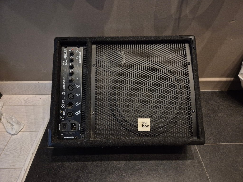 Thomann MA100 "the box" 100W active stage monitor, Enlèvement, Utilisé, Moins de 500 watts, Moniteur(ampli)
