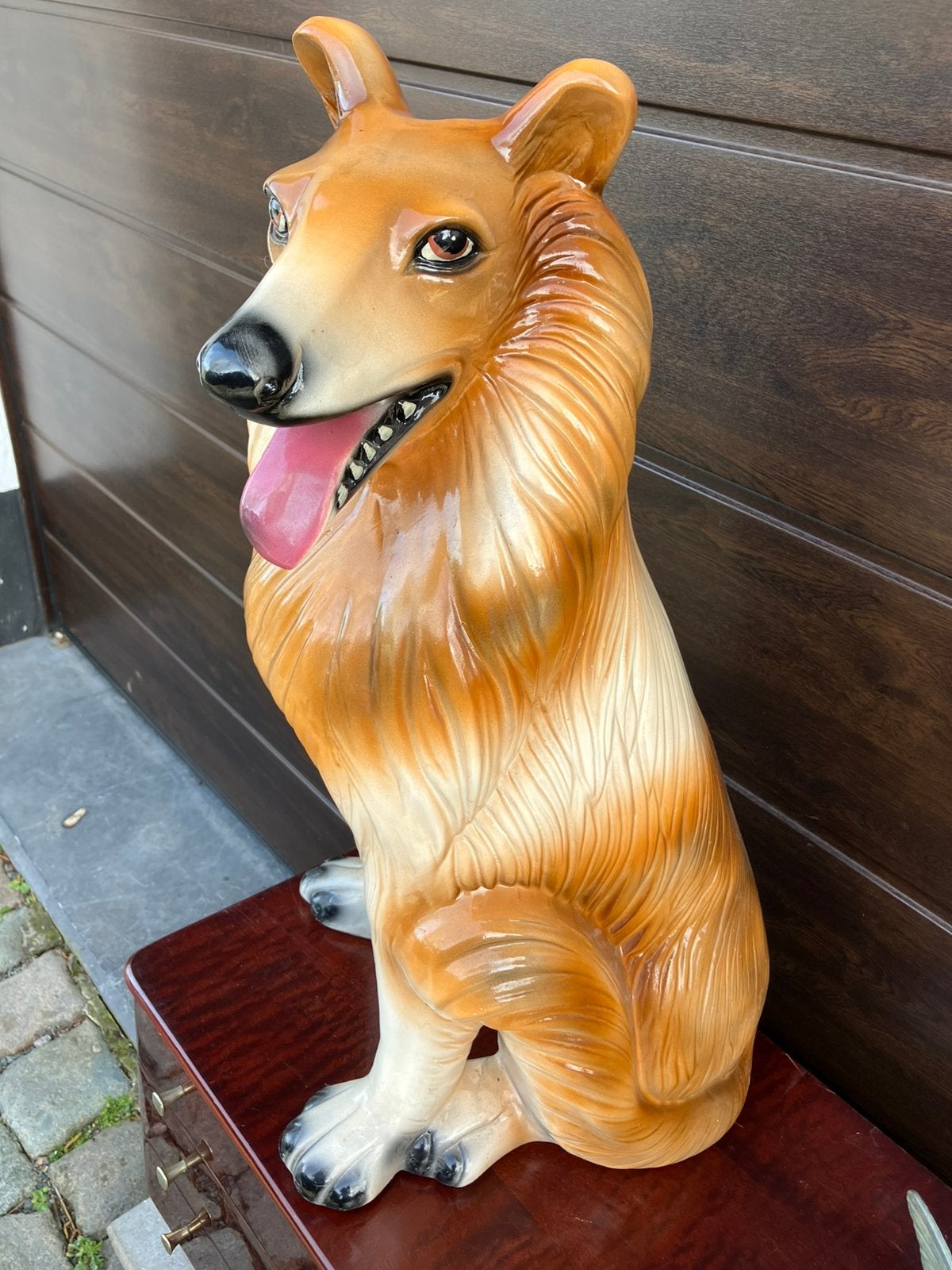 Vintage porseleinen Lassie hond jaren ‘80/90, Ophalen