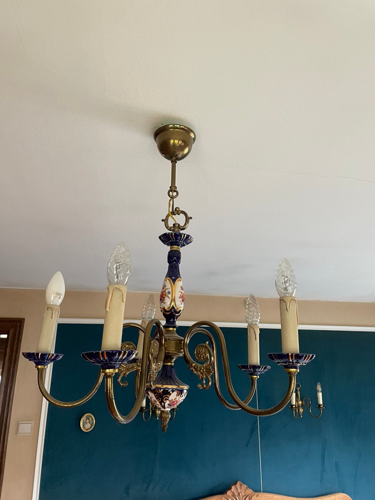 Lustre à 5 branches, Enlèvement, Utilisé, E14 (petit)