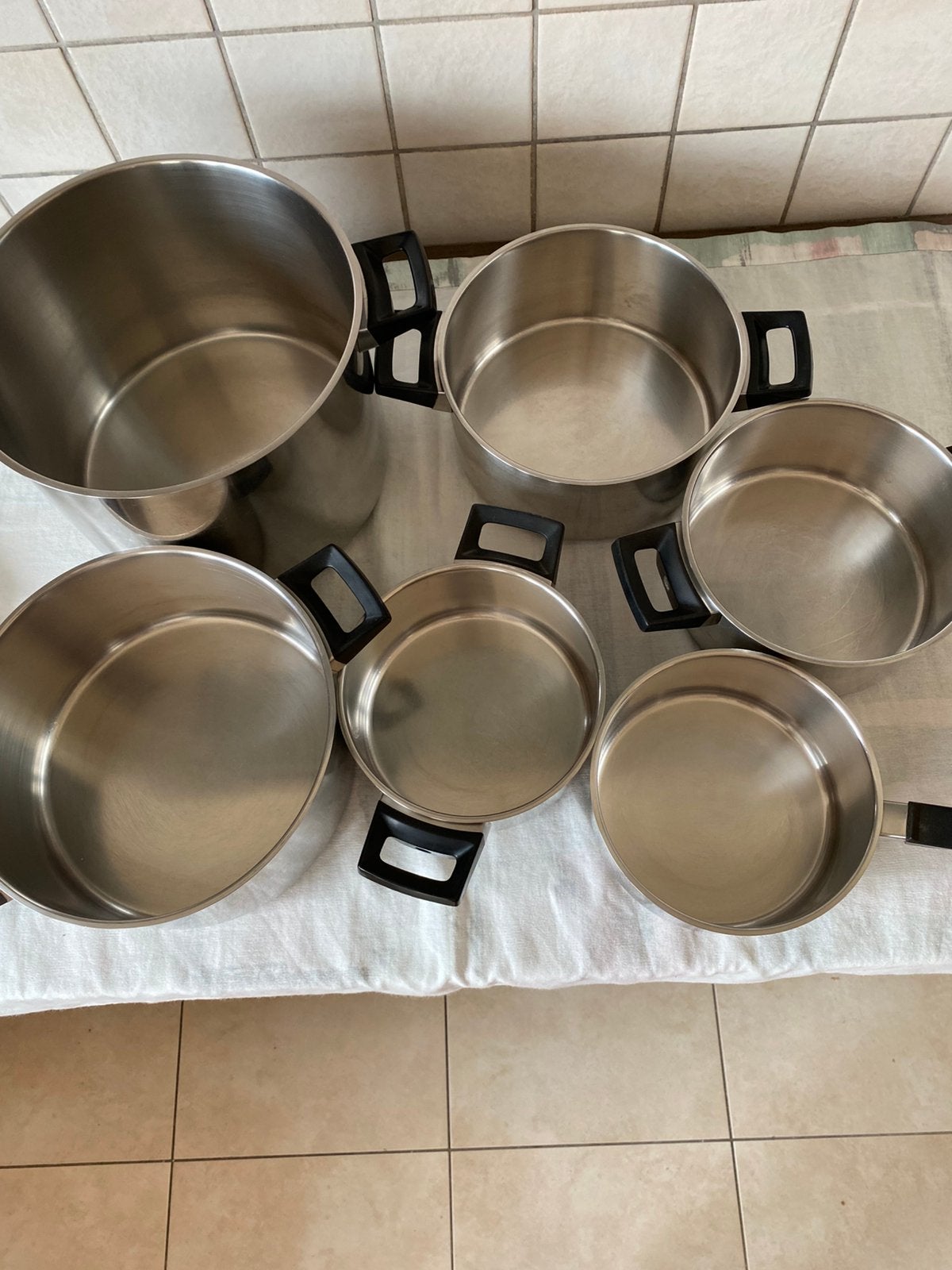 Kookpotten Silvinox Demeyere, Huis en Inrichting, Keuken | Potten en Pannen, Inox, Gebruikt, Keramische plaat, Ophalen
