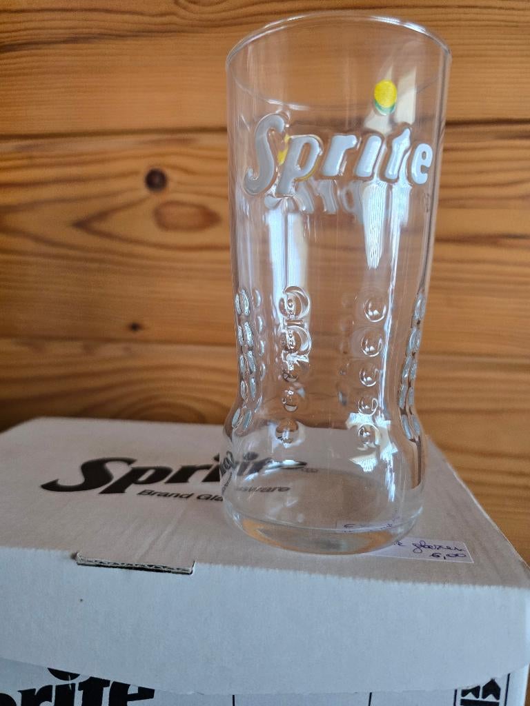 6 Sprite glazen, Ophalen of Verzenden, Nieuw, Frisdrankglas