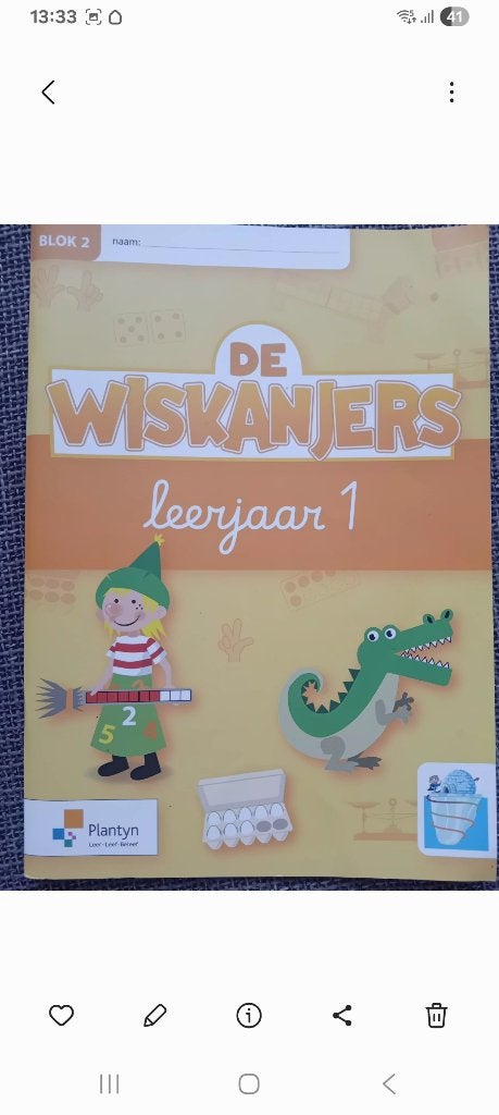 De Wiskanjers Plantyn, leerjaar 1, blok 2, Boeken, Gelezen, Overige vakken, Plantyn, Ophalen of Verzenden