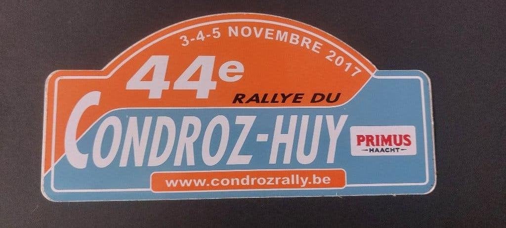 Sticker autocollant Rally Condroz Huy 2017, Envoi, Utilisé