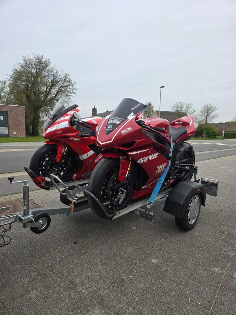 te huur of te koop Motor remorque motoraanhangwagen 2motoren, Auto diversen, Aanhangers en Bagagewagens, Ophalen