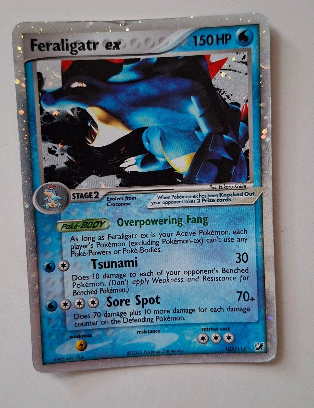 Feraligatr ex #103 Unseen Forces, Ophalen of Verzenden